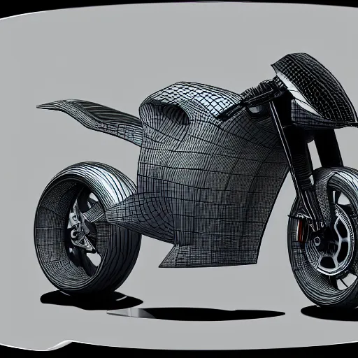 Image similar to drawing of next Gen prototype concept motorcycle, Japanese engineering, blade runner style, 3d, photorealism