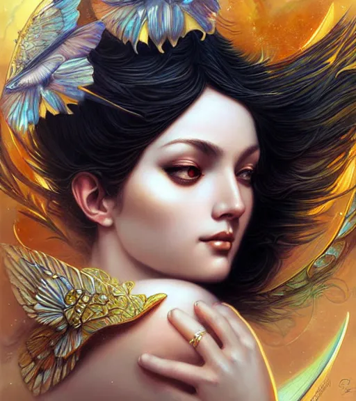 Image similar to goddess of jupiter, digital art by artgerm and karol bak