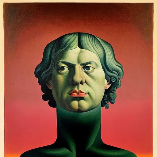 Image similar to figurative avant garde post - morden monumental dynamic portrait by magritte and hogarth, inspired by william blake and gaugin, illusion surreal art, highly conceptual figurative art, intricate detailed illustration, controversial poster art, polish poster art, geometrical drawings, no blur