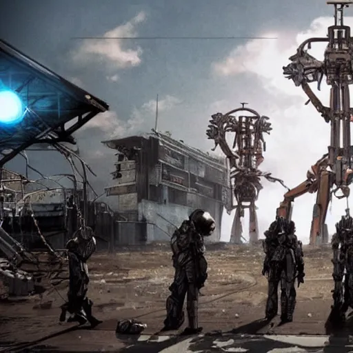 district 9 ( 2 0 0 9 ), anime, cyberpunk, movie light, | Stable ...