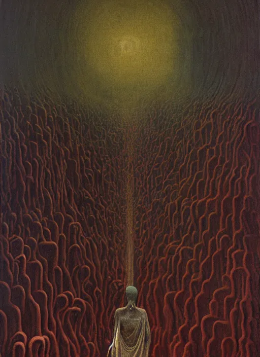 Prompt: the seventh circle of hell from dante's divine comedy. highly detailed painting by zdzisław beksinski 8 k