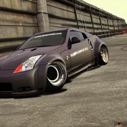 Image similar to a photo of Rachel\'s Nissan 350z from need for speed underground 2