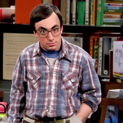 Prompt: albert einstien in the big bang theory