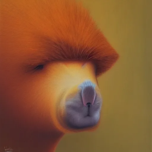 Image similar to capybara in the style of salvadore dali | matte oil painting | featured on artstation | impressionist