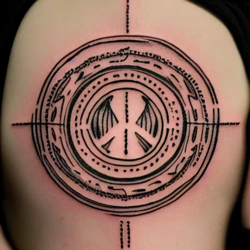 Image similar to symmetric. small symmetry, tiny vector tattoo. minimal design, ancient. cuneiform. peace energy hymn