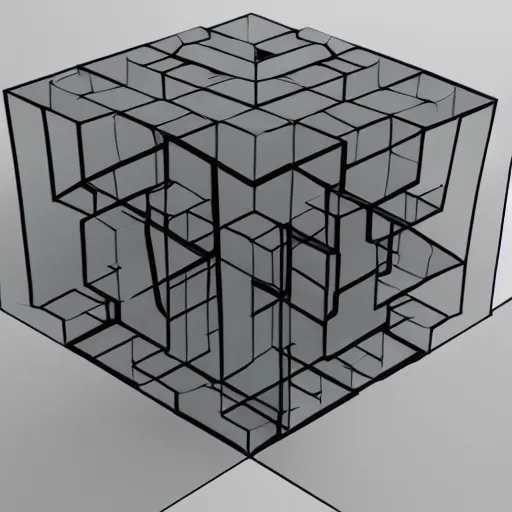 Prompt: Hypercube