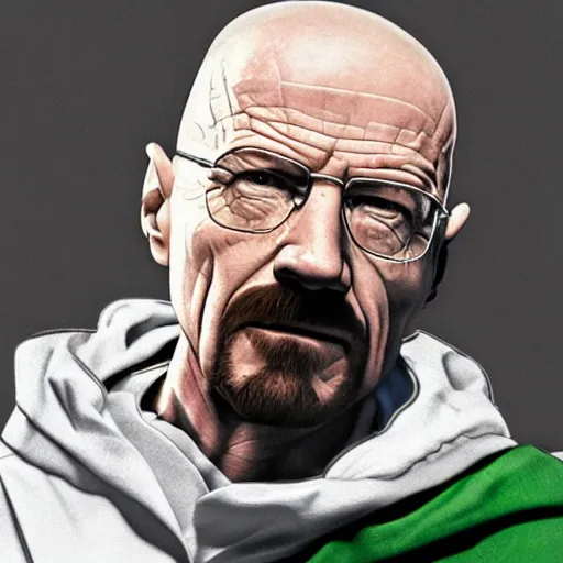 Image similar to Walter white as Dr. doom 4K quality photorealism