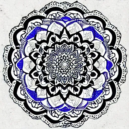 Prompt: a beautiful mandala design