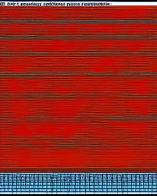 Image similar to stacked plot of radio emissions from a pulsar, data visualization