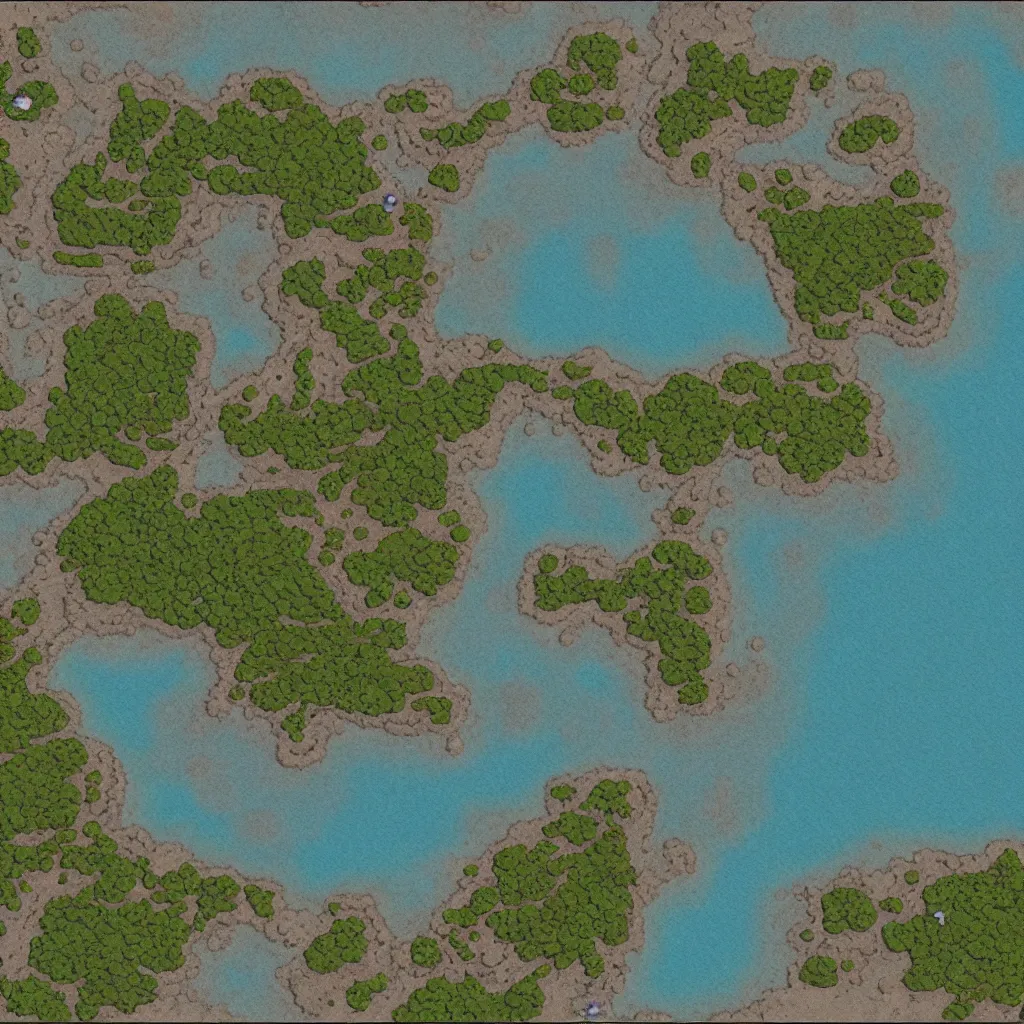 Prompt: an island surrounded by ocean, in the style of inkarnate, 8k