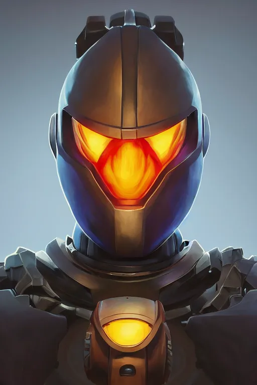 Image similar to epic mask helmet robot ninja portrait stylized as fornite style game design fanart by concept artist gervasio canda, behance hd by jesper ejsing, by rhads, makoto shinkai and lois van baarle, ilya kuvshinov, rossdraws global illumination radiating a glowing aura global illumination ray tracing hdr render in unreal engine 5