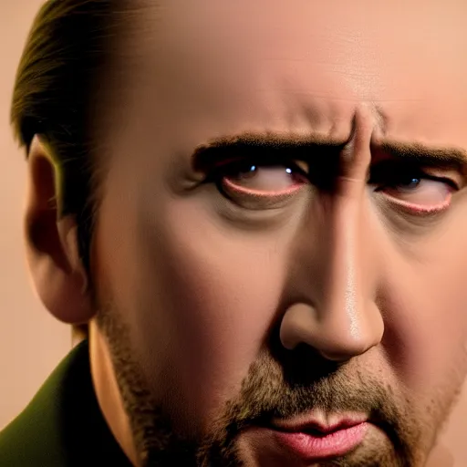 Prompt: Nic cage pancakes high detail photorealistic 4K cinematic lighting