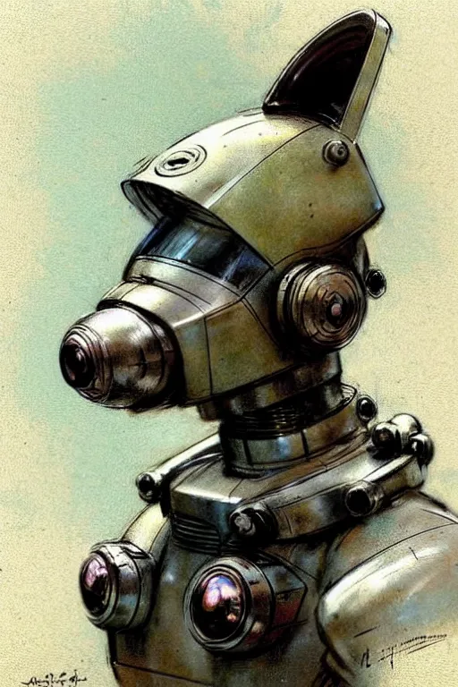 Prompt: ( ( ( ( ( 1 9 5 0 s retro future robot android dog. muted colors. ) ) ) ) ) by jean - baptiste monge!!!!!!!!!!!!!!!!!!!!!!!!!!!!!!