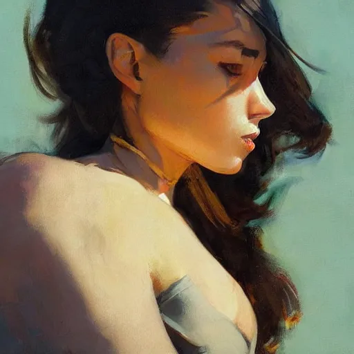 Prompt: greg manchess portrait of a very sad soup, medium shot, asymmetrical, profile picture, organic painting, sunny day, matte painting, bold shapes, hard edges, street art, trending on artstation, by huang guangjian and gil elvgren and sachin teng