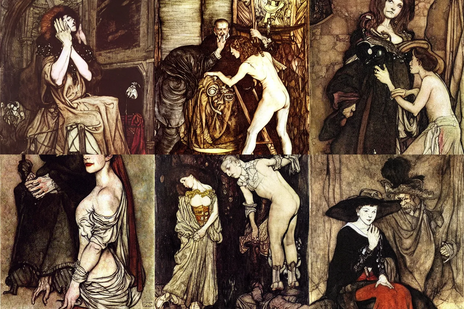 Prompt: senseless and wise. painting by diego velazquez, arthur rackham and milo manara