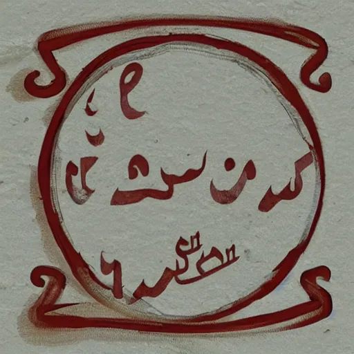 Image similar to the word katzkab written in a middle - age cream white colour banner