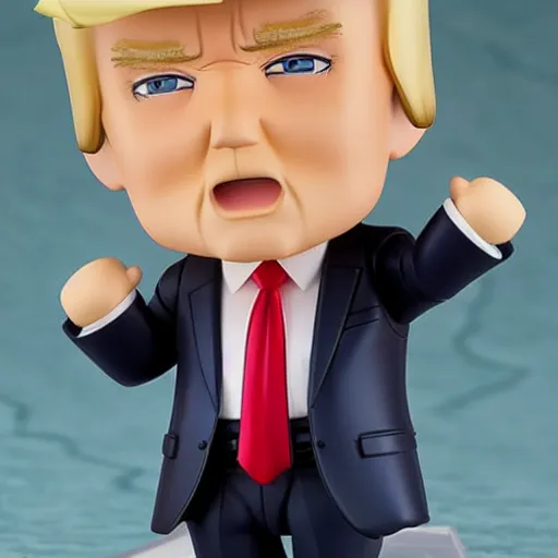 Prompt: nendoroid of donald trump