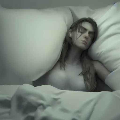 Image similar to sleep is needed, cinematic atmosphere, arnold render, trending on artstation, cgsociety