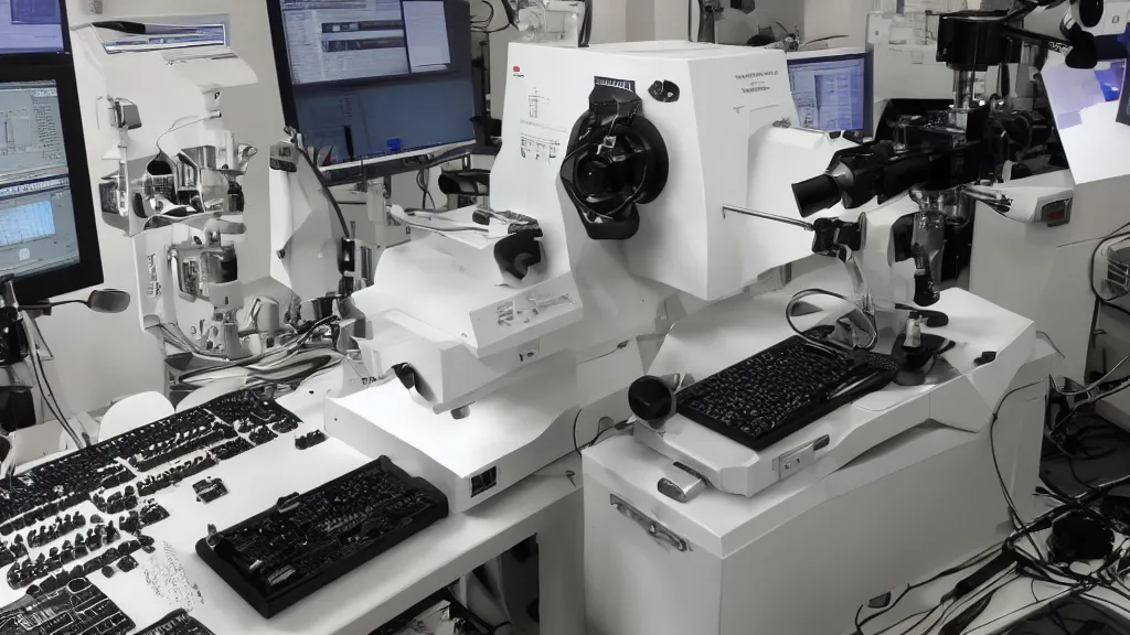 Image similar to scanning electron microscope unattainable asymmetry synthesizer