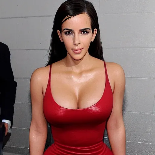 Prompt: a woman who is a genetic combination of! kim kardashian and emma watson face and upper - body focus