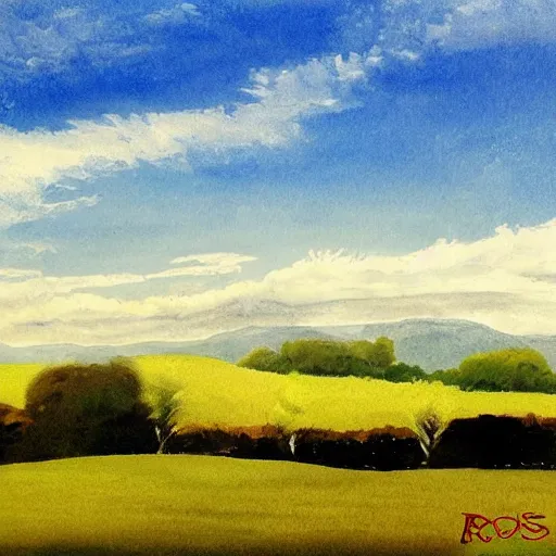 Image similar to beautiful landscape, by rob ross
