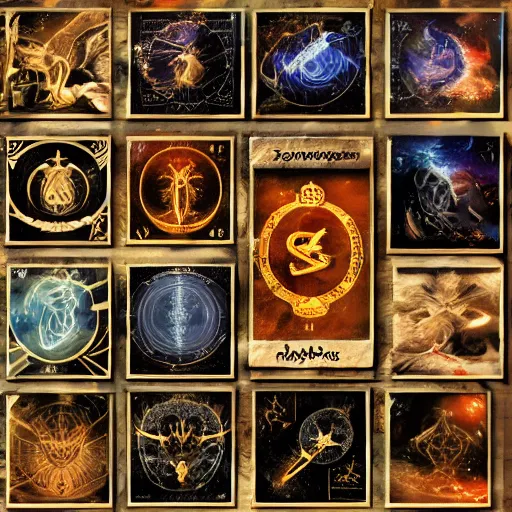 Image similar to zodiac sign horoscope set, illustration, trending on artstation, 4 k, 8 k