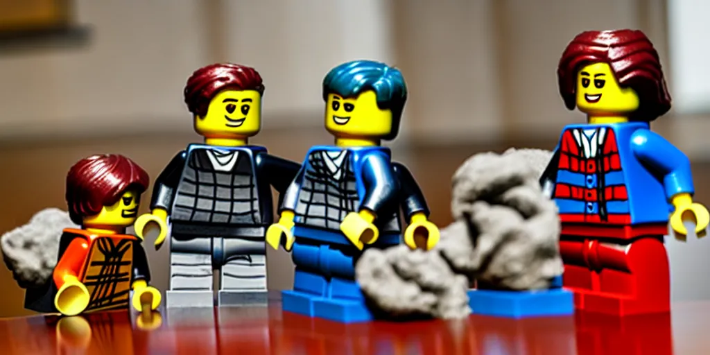 Prompt: the lego christian bible