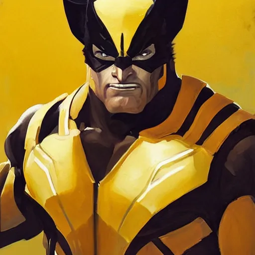 Prompt: Greg Manchess portrait painting of Wolverine as Overwatch character, medium shot, asymmetrical, profile picture, Organic Painting, sunny day, Matte Painting, bold shapes, hard edges, street art, trending on artstation, by Huang Guangjian and Gil Elvgren and Sachin Teng