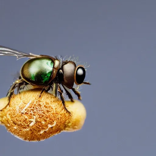 Image similar to larvae pouring out of a fly
