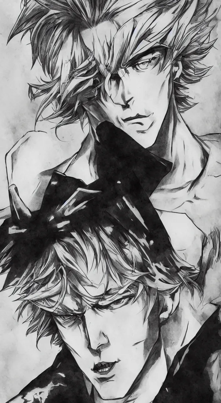 Portrait of Dio Brando from Jojo's Bizarre Adventure