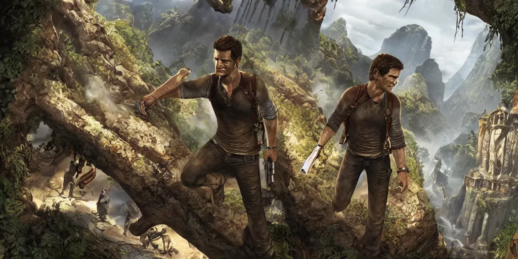 Prompt: very detailed concept art of uncharted, detailed, sharp