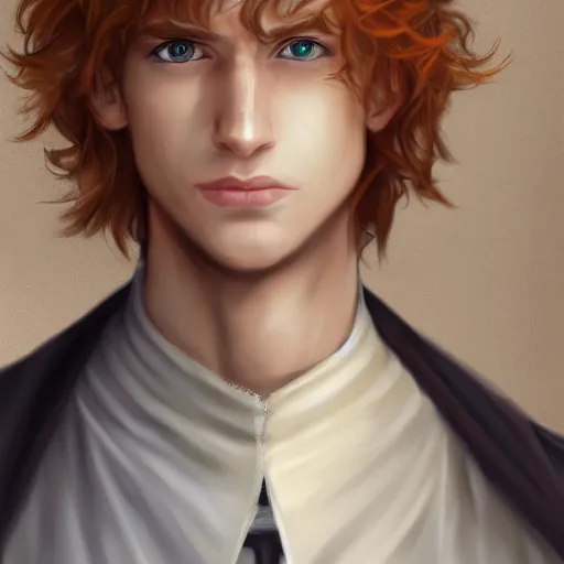 Image similar to a portrait of kvothe from kingkiller chronicle, photorealistic, award winning, hd wallpaper, artstation