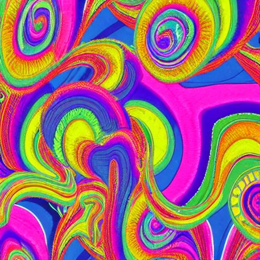 Prompt: psychedelic fabric