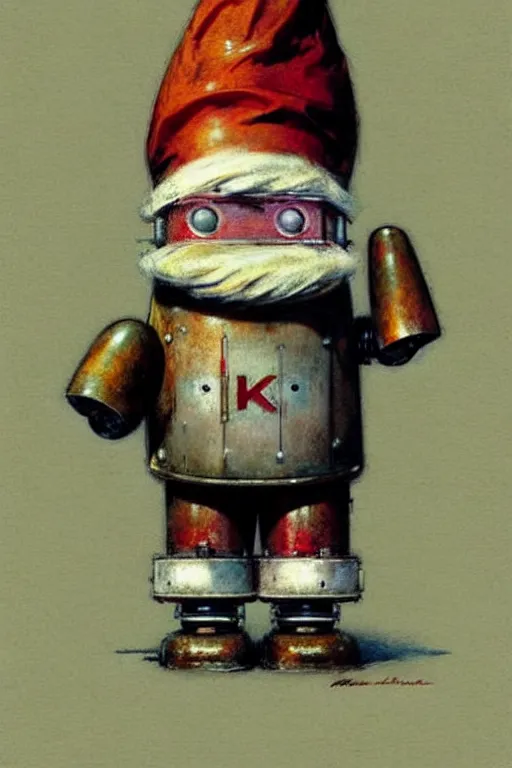 Image similar to ( ( ( ( ( 1 9 5 0 s retro robot knome. muted colors. ) ) ) ) ) by jean - baptiste monge!!!!!!!!!!!!!!!!!!!!!!!!!!!!!!