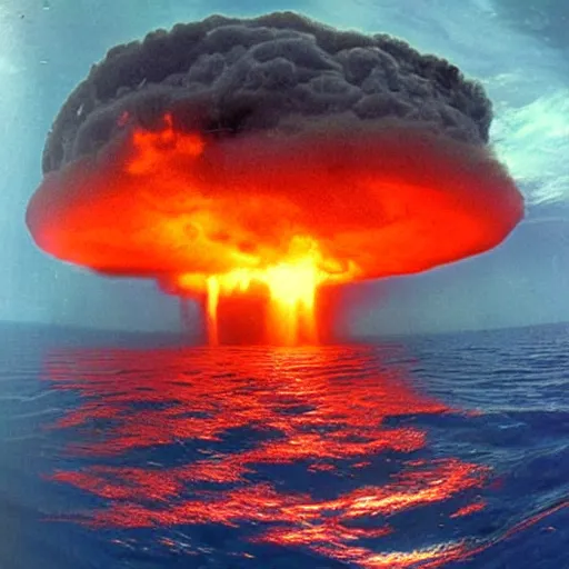 Prompt: underwater nuclear explosion