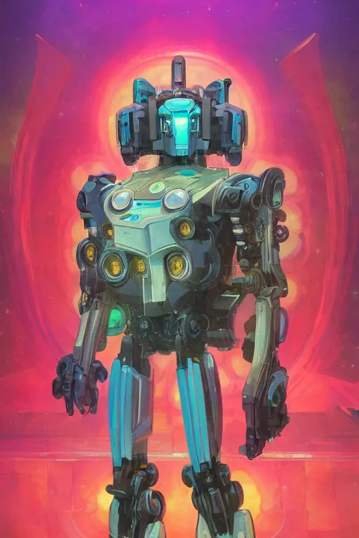 Image similar to a full body portrait of Autobot Rung!!!, seapunk Mecha , vaporwave , digital art, artstation, by WLOP, Ilya repin, alphonse mucha., Very highly detailed 8K, octane, Digital painting, the golden ratio,