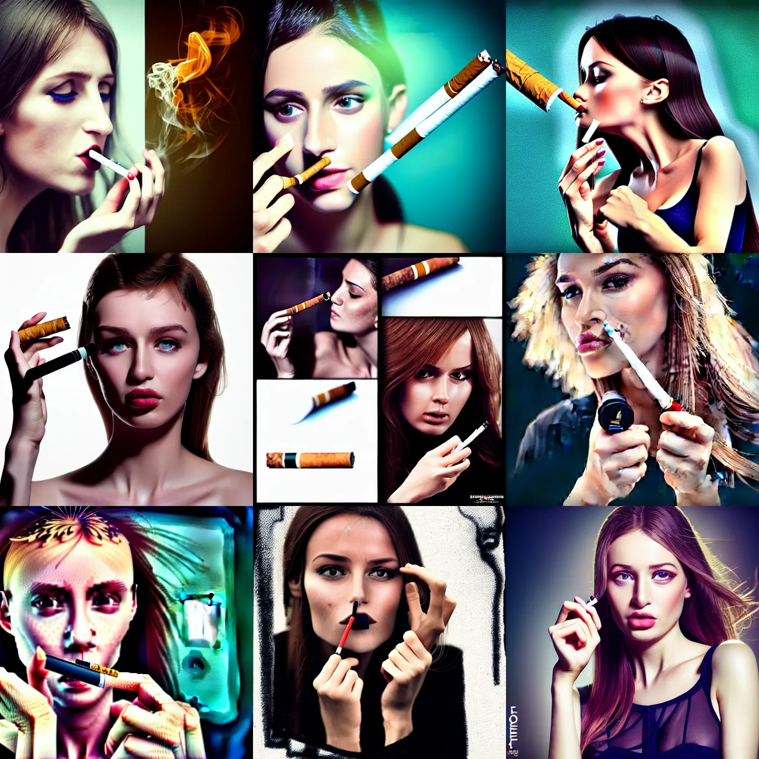 Prompt: hyper realistic photo, coherent image, 2. Sigara aşırmak, Phil Photos La dernière cigarette, Фото Девушка курит, Ragazza splendida con la sigaretta Fotografia Stoc, Smoking woman, Ελληνίδες καπνίστριες: Ο καρκίνος του πνεύμονα, Mujer sexy con un cigarro - csp8294110, Female Smoker Royalty Free Stock Image