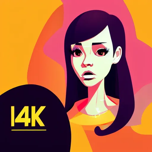 Image similar to 2 d character design, female rapper, vector art, digital art, portrait, 4 k, 8 k, sharp focus, smooth, illustration, concept art, music artist