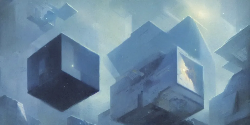 Prompt: The Tesseract, by John Harris