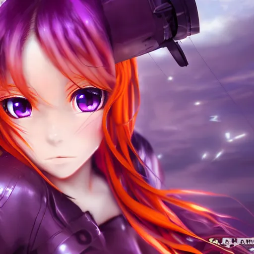 Glowing armor,gaming light effect,rainbow effect,technological singularity  girl,only the left girl's shoulder is red,illustration of beautiful girl  ,manga face,anime face,loli face,perfect pupil of the eyes ,animated  eyes,eyes like anime,beautiful full