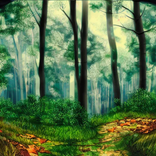 in the forest  Anime Girls Wallpapers and Images  Desktop Nexus Groups