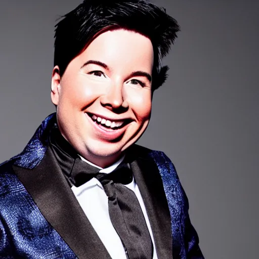 Prompt: Michael mcintyre but he is coveredin fur