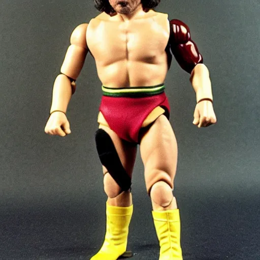 Image similar to peter dinklage 1 9 8 0 s wrestling action figure