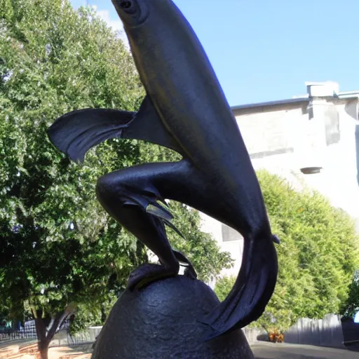 Image similar to fish, but it is a statue