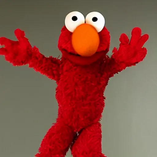 Image similar to elmo has a psychotic break