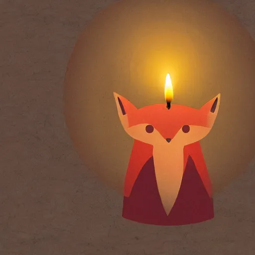 Image similar to candle fox company illustration