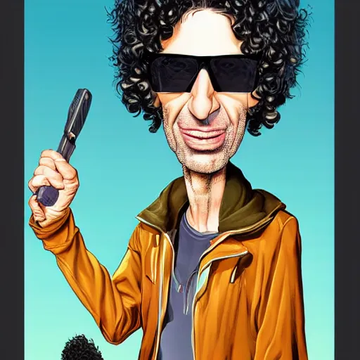 howard stern as the human, art by joe mudureira + Tim Stable
