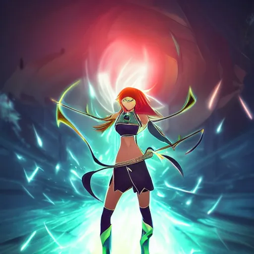 Prompt: Akali from league of legends anime, digital art, beautiful composition, amazing colours, atmospheric, lens flares, sun rays, award winning