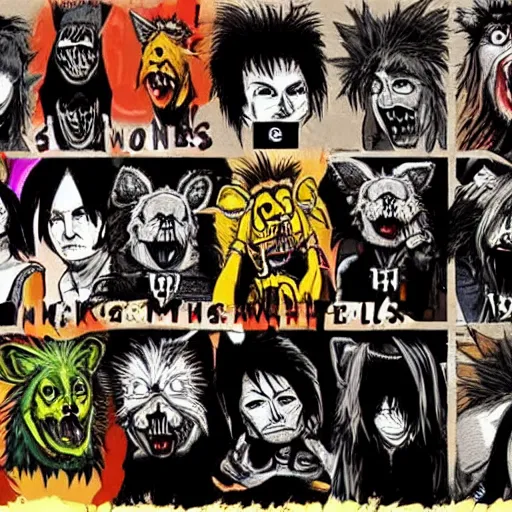 Image similar to mongrels, punk, thrash, stress, highspeed