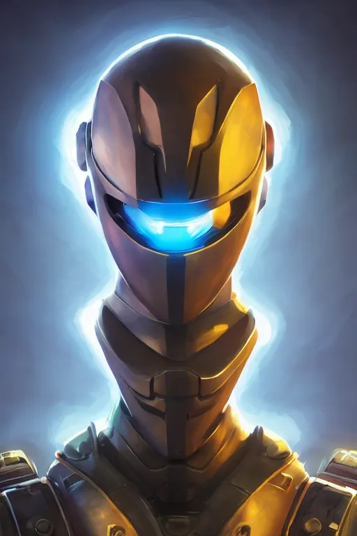 Image similar to epic mask helmet robot ninja portrait stylized as fornite style game design fanart by concept artist gervasio canda, behance hd by jesper ejsing, by rhads, makoto shinkai and lois van baarle, ilya kuvshinov, rossdraws global illumination radiating a glowing aura global illumination ray tracing hdr render in unreal engine 5